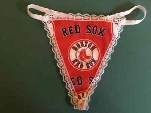 Tanga de béisbol con cuerda de béisbol para mujer BOSTON RED SOX Mlb Ropa interior - Imagen 1 de 1