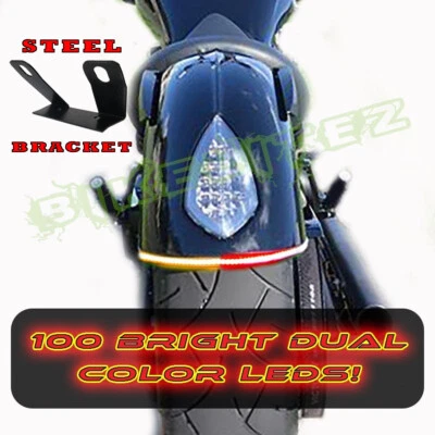 Victory Vegas SMOKED LED Integrated Light Bar w Brake Rear Turn Signals  - Image 1 of 3