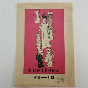 Printed Pattern 9111 Size 18 Vintage Mail Order Sewing Pattern 1972 Dress Un-Cut - Picture 1 of 5