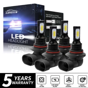 9005 9006 Kit de Faros LED Bombillas Combo 8000K Alto Bajo HAZ Súper Blanco Brillante - Imagen 1 de 12