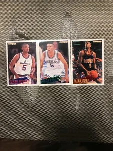 1994-95 FLEER BASKETBALL 3 CARD ROOKIE LOTTO JASON KIDD-JALEN ROSE-JUWAN HOWARD - Foto 1 di 12