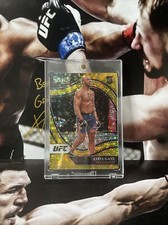 2021 Panini Select UFC Ciryl Gane RC /10 Gold Disco Octagonside 