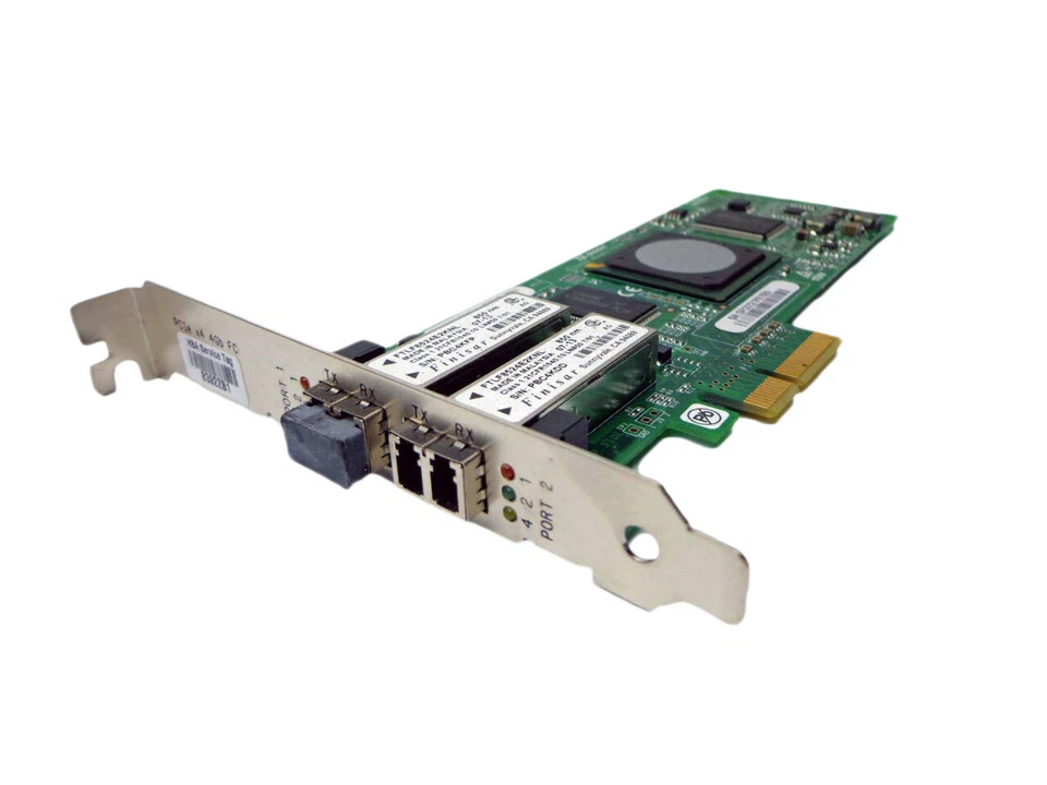 Dell Qlogic QLE2462-DELL PX2510401-54 Dual-Port 4Gb/s Fibre PCIe HBA Card - Image 1 of 4