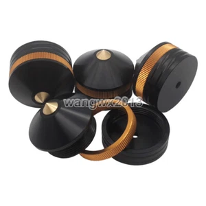 4pcs 39mm Aluminum Speaker Shock Spike Adjustable Stand Feet Isolation Foot Nail - Picture 1 of 6