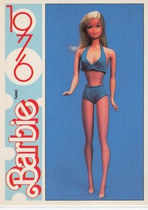 1991 Action/Panini Another First For Barbie 1976 #66 German Standard Barbie