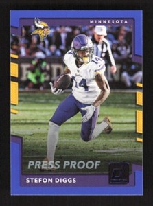 2017 Donruss Press Proof Blue Stefon Diggs #285 Minnesota Vikings