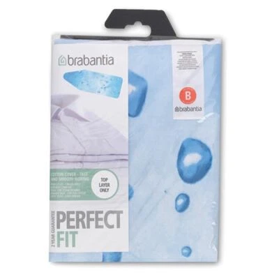 Brabantia Ironing Board Cover, Size B  Ice Water 2mm Foam 124cm x 38cm - Image 1 of 3