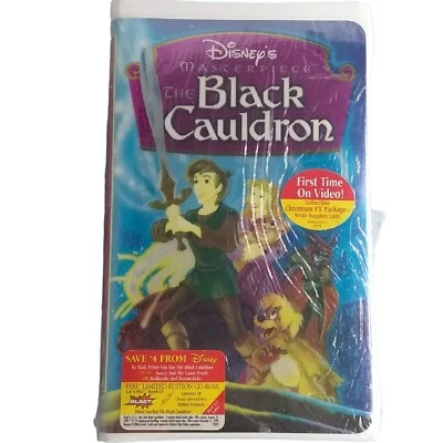 The Black Cauldron VHS 1998 Chronium FX Package New Disney  - Image 1 of 4