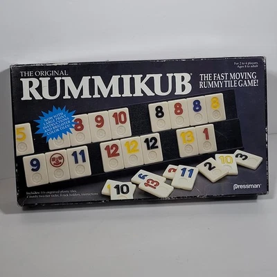 Pressman Rummikub Fast Moving Rummy Tile Game 1990 Edition - Image 1 of 2