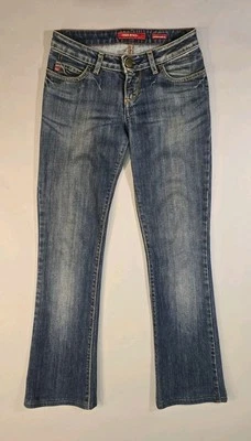 Miss Sixty Extra Low TY Jeans 24 Miss 60 Low Rise Flare Y2K Jeans Vintage Italy - Image 1 of 4