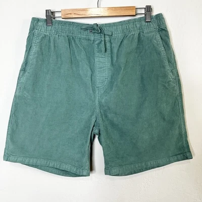 PrAna Canyon Camp Short Cove verde para hombre XL 7” pana estándar elástico DEFECTUOSO Foto 1 de 4