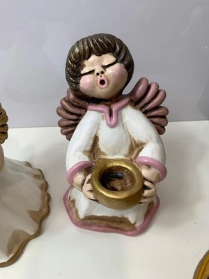 Vintage Thun Keramik Engel Bozener Engel Weihnachten Lichterengel 19cm Advent - Bild 1 von 3