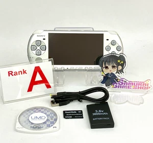 Consola Sony PSP-3000 Mystic Silver Rango A y Batería Nueva Juego de Cables USB 209 - Imagen 1 de 19