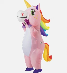 Unicorn Inflatable Costume Full Body Air Blow-Up Deluxe Halloween Costume Adult - Picture 1 of 6