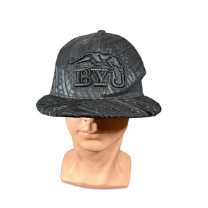 BYU Cougars Hat Cap Black Zephyr Vintage NCAA Blue Flat Bill Snapback Cotton - Picture 1 of 8