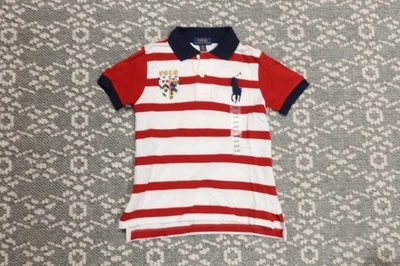 Nuevo Polo Ralph Lauren Niño Pequeño Big Pony Polo - 4/4T - Rojo/Blanco Foto 1 de 3