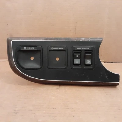 HAS FLAWS 1987-1991 Ford Bronco Tailgate Power Window Defrost Switch Trim Bezel - Image 1 of 4
