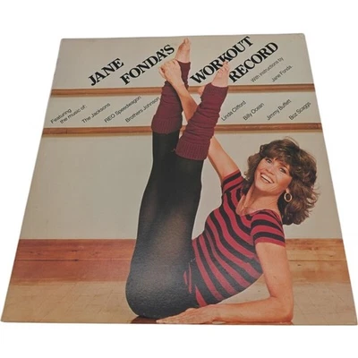 Jane Fonda's Workout Record 2 LP Set Columbia Gatefold Vinyl Record - Image 1 of 4