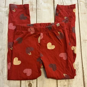 GAP Toddlers 5 Years 5T Heart Valentine's Red Winter Leggings Pants Girls - Picture 1 of 3