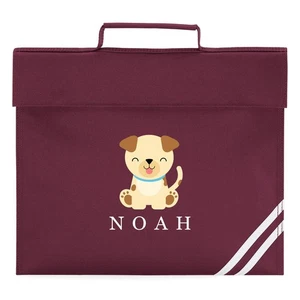 Borsa Libro Cani Personalizzata per Bambini Nome Personalizzato Ritorno A Scuola Ragazze Ragazzi - Foto 1 di 14
