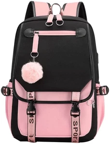 SANMADROLA School Backpack Girls Bookbag, Heavy Duty Kids Backpack - Picture 1 of 17