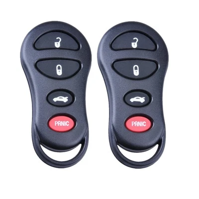 2 piezas 4 botones llave estuche carcasa llavero para Jeep Liberty Chrysler Sebring Dodge neón Foto 1 de 4