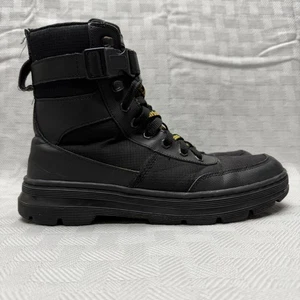 Dr. Martens Combs Tech Boots Mens Size 10 Black Buckle Strap Combat High Top - Picture 1 of 10