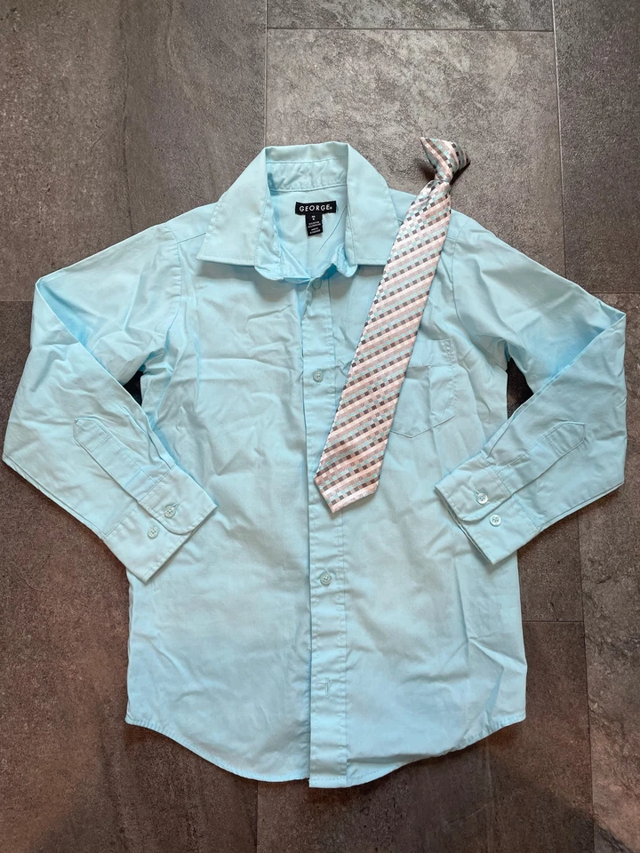 George Boy's Button Down Shirt & Tie (8) - Image 1 of 3