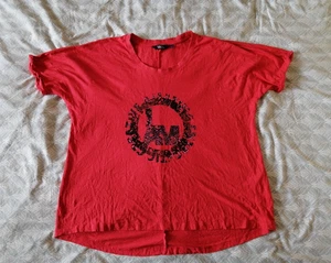 Ulla Popken Damen Bluse, Gr. 50/52, Rot, Baumwolle, Modal - Bild 1 von 4