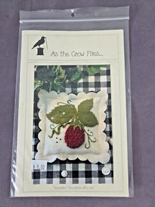 AS THE CROW FLIES "Raspberry" Pincushion Pattern - Picture 1 of 3