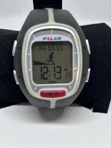 POLAR RS200 Watch Men Black Digital Heart Rate Monitor Fitness Running New Batt - Picture 1 of 7