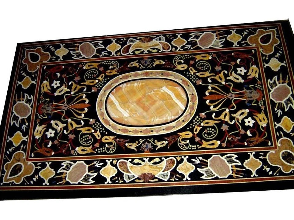 48" x 32" pietradura dining Table Top inlay handmade marquetry Home Furniture - Image 1 of 1