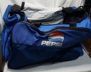 Bolso deportivo de lona Pepsi vintage gimnasio viaje lona compartimentos grandes múltiples - Imagen 1 de 9