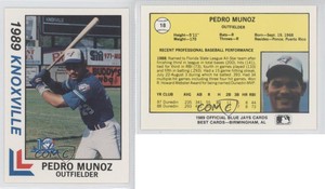 1989 Best Knoxville Blue Jays Pedro Munoz #18