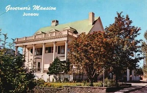 Governor's Mansion State Capital Juneau Alaska C. P. Johnston Vintage Postkarte - Bild 1 von 2