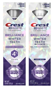 Crest 3D White Brilliance Whiter Teeth Stain Whitening Toothpaste 3.8oz- 3 Pack - Picture 1 of 1