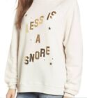 NWOTD Wildfox LG Less is Snore Jersey Knit Sommers Sweater 115500