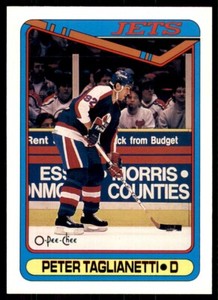 1990-91 O-Pee-Chee Peter Taglianetti . Winnipeg Jets #435