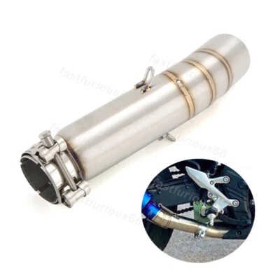 For Honda CB500X CB500F CBR500R 13-2015 Mid Exhaust Link Pipe 51mm Muffler Tips — 第 1/4 张图片