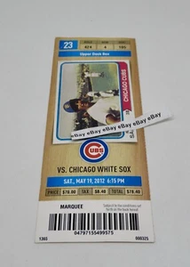 Chicago CUBS vs Chicago WHITE SOX MAY 19, 2012 Wrigley Field Ron Santo Ticket - Picture 1 of 3