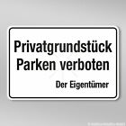 30cm Auto-Aufkleber Sticker Privatgrundst Parken Verboten Eigent�mer 233