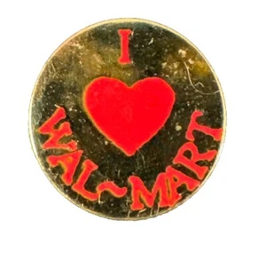 Vintage Walmart I ❤️ Wal-mart spilla da bavero dipendente associato - Foto 1 di 1