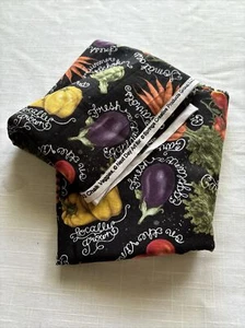 Cotton Blend Stretch Fabric Material 52" x 42" Autumn Vegetables - Picture 1 of 5