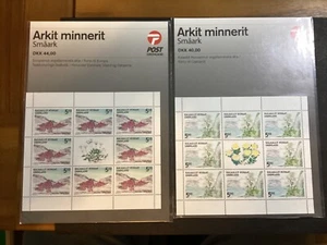 ICOLLECTZONE Greenland 431a- 432a flowers Matched Set XF NH (A300) - Picture 1 of 3