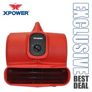 XPOWER P-430 Low 3.8Amp 2000 CFM 3 Speed Air Mover Carpet Dryer Blower Floor Fan