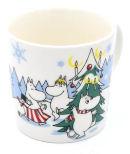 Moomin Arabia Finland Mug Christmas Under Tree Stripe Scarf Candle Winter 2013 - Picture 1 of 6