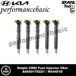 New Delphi CRDI Fuel Diesel Injector A6650170221 R04401D 5P Set for Ssangyong - Picture 1 of 4