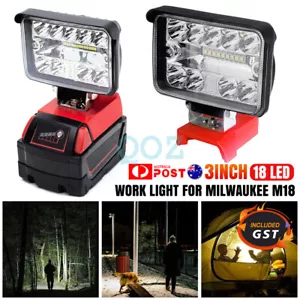 3" LED Super Bright Work Light for Milwaukee M18 20V Lithium Batteries 180° New - Picture 1 of 15
