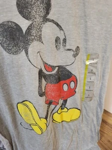 Disney Mickey Shirt Size Small Gray New With Tags - Picture 1 of 5