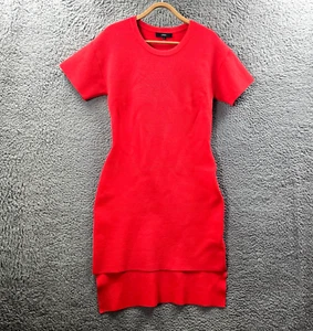 Saba Womens Bodycon Dress Size M Orange Knit Short Sleeve Round Neck - Picture 1 of 13